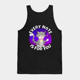 Singing Kitten – Every Note Tank Top